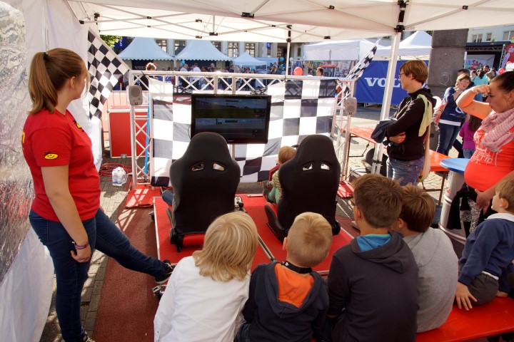 JuNetKo - Kinderfestival Konz 2015 - rund ums Rathaus - Formel 1 Station